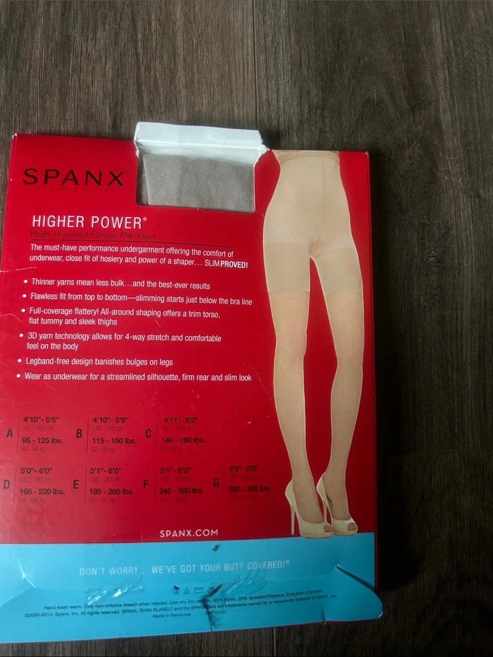 Spanx Higher Power High-Waisted Power Panties size C NIB